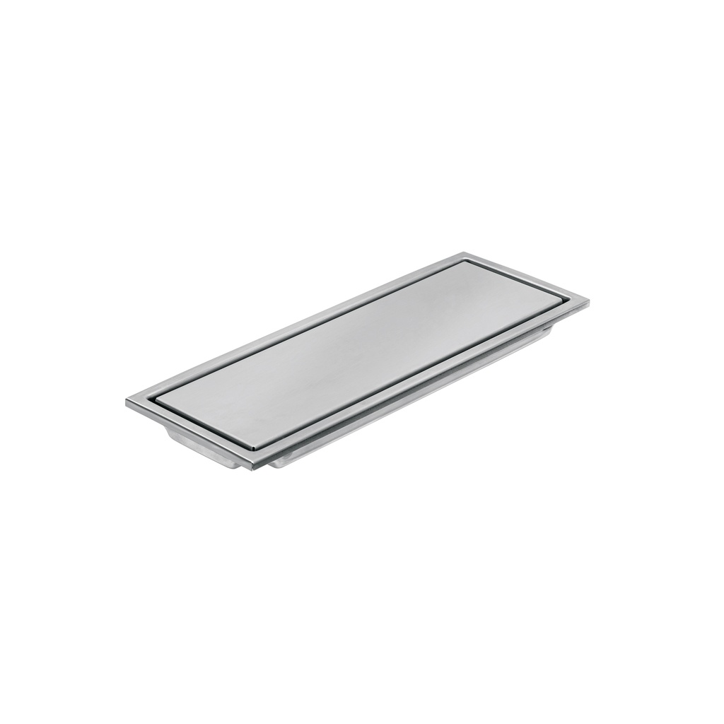 Resumidero largo reversible de 12', acero inox, Aqua