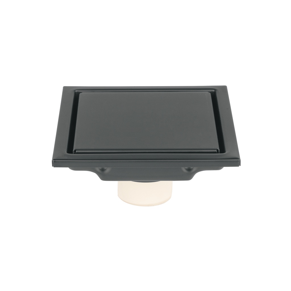 Resumidero reversible 4', anti olores, acero inox, negro, Aq