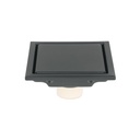 Resumidero reversible 4', anti olores, acero inox, negro, Aq