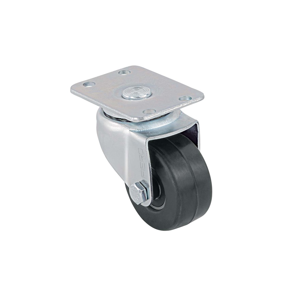 [T48605] Rodaja hule 2', placa giratoria con balero, carga 40 kg