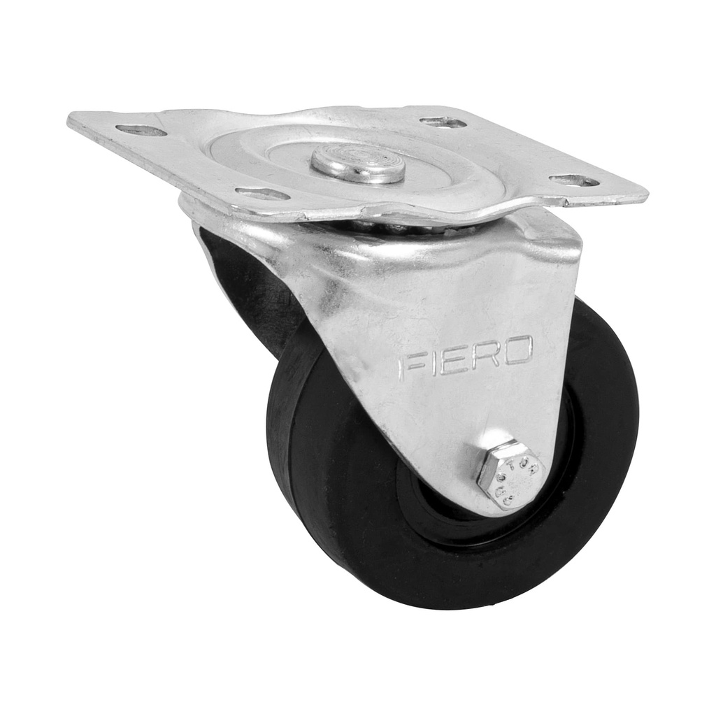 Rodaja hule 3', placa giratoria con buje, carga 90 kg, Fiero - Pag 564