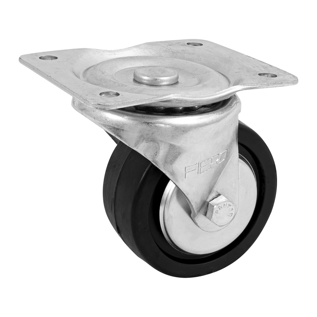 [T48613] Rodaja hule 4', placa giratoria con balero, carga 100 kg