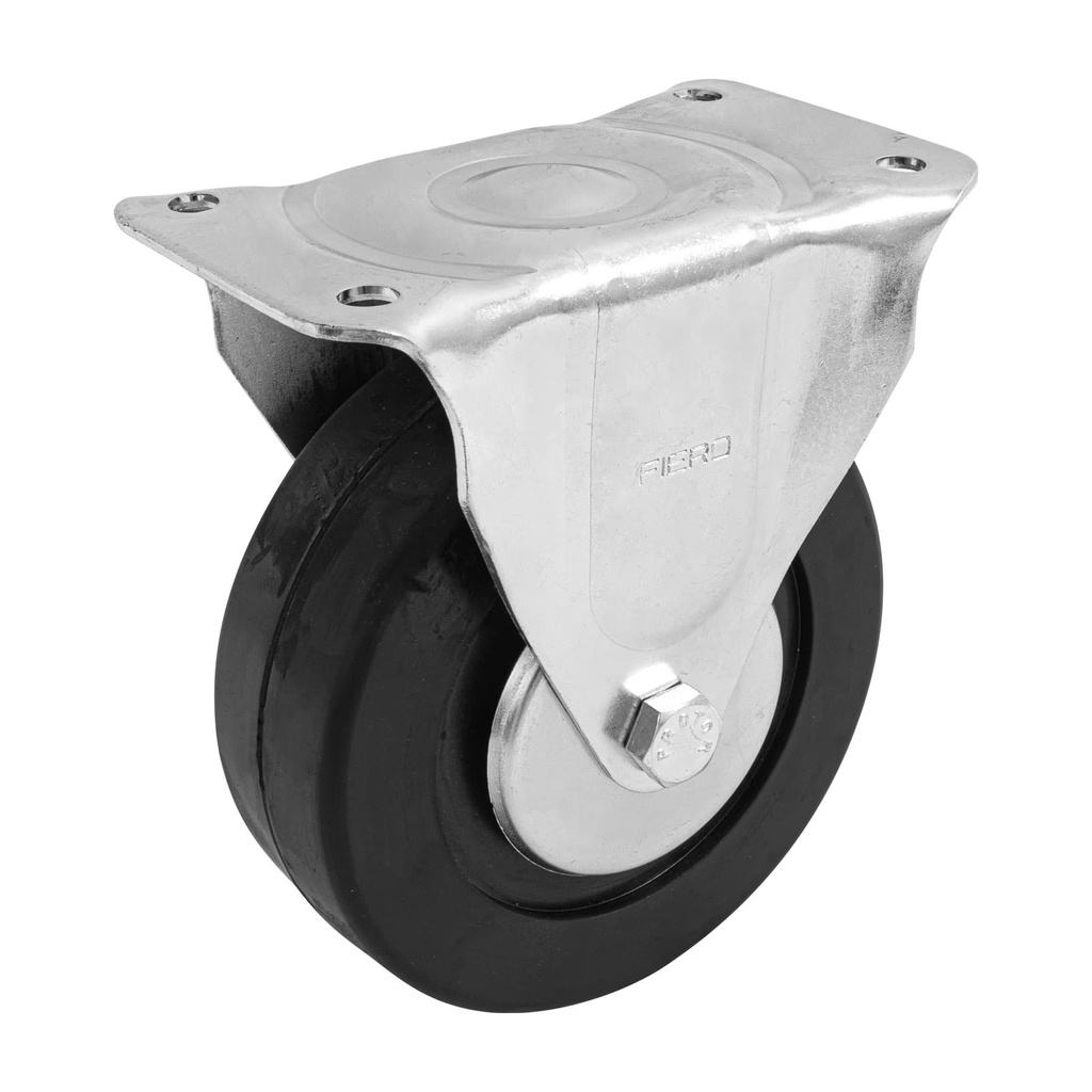 Rodaja hule 6', placa fija con balero, carga 150 kg, Fiero - Pag 564