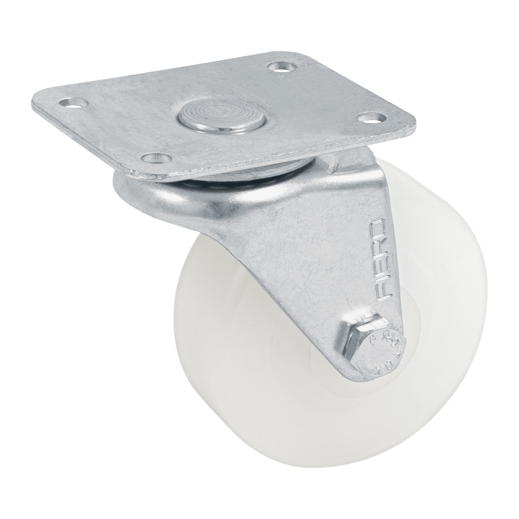 [T48626] Rodaja de polietileno 2-1/2 placa giratoria, con buje, Fiero