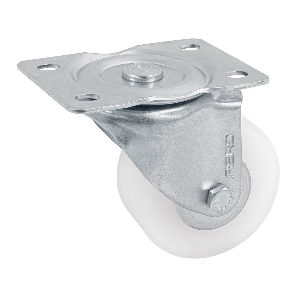 [T48629] Rodaja de polietileno 3' placa giratoria, con balero, Fiero