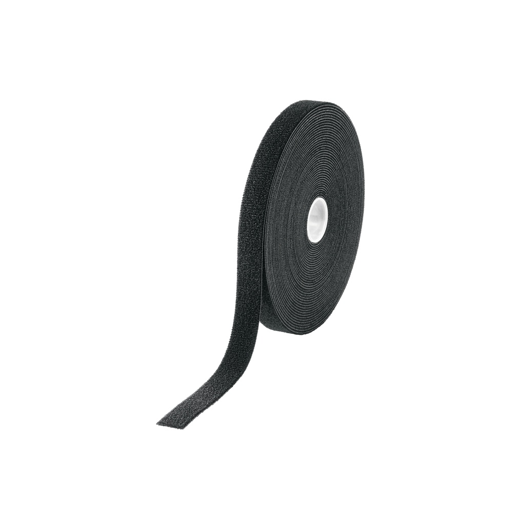 [T46326] Rollo de 10 m de cinta reusable de contacto doble, Volteck