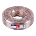 Rollo de 100 m cable polarizado transparente p/bocina 18 AWG - Pag 515