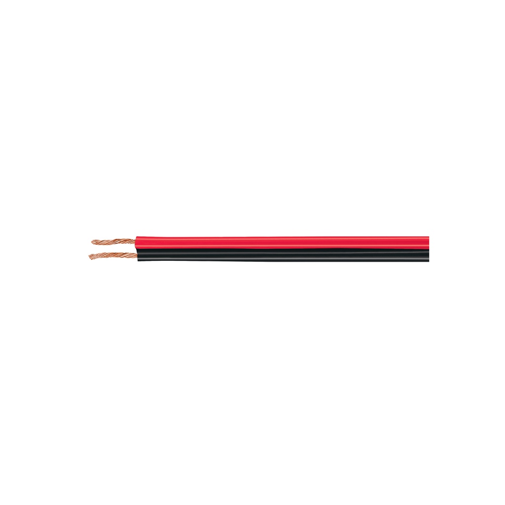 [T46268] Rollo de 100 m de cable polarizado bicolor p/bocina 18 AWG