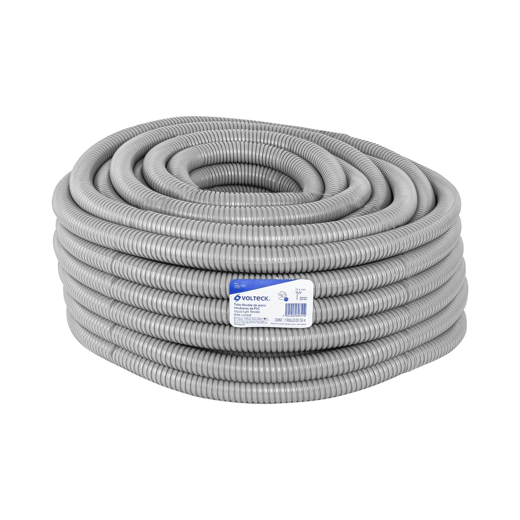 [T47323] Rollo de 50 m de tubo flexible liquid tight de 1', Volteck