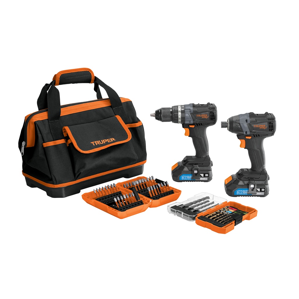 Rotomartillo y destornillador inalámbrico 20V, sin carbones