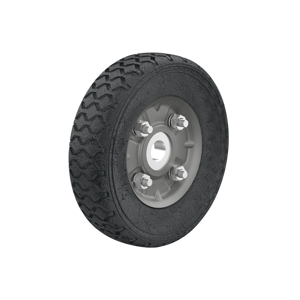 Rueda de hule sólido 6' para diablo, un balero, Pretul - Pag 139