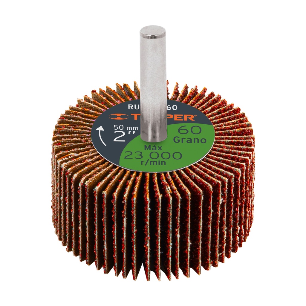 Rueda flap de 2', grano 60, Truper - Pag 197