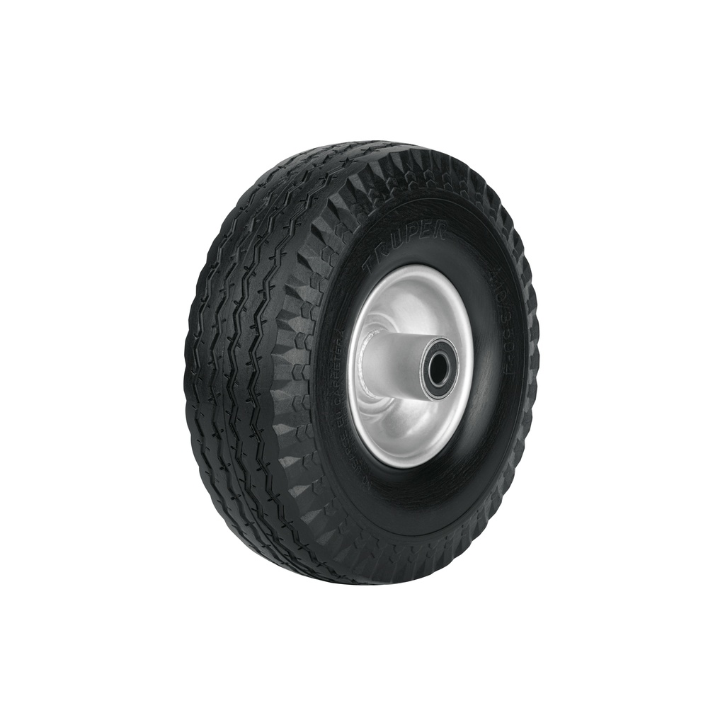 Rueda imponchable 10' para eje lateral, Truper