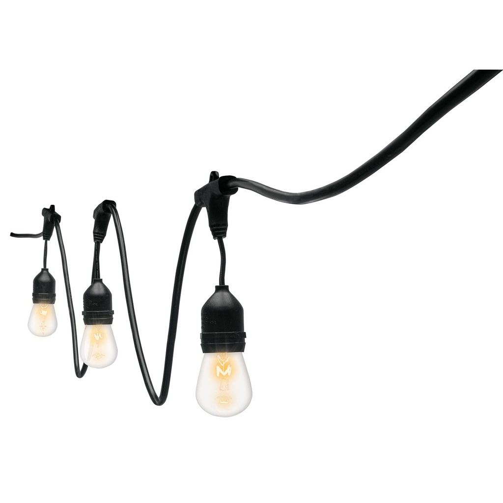 [T49994] Serie de 7.3 m con 12 luces incandescentes para exterior