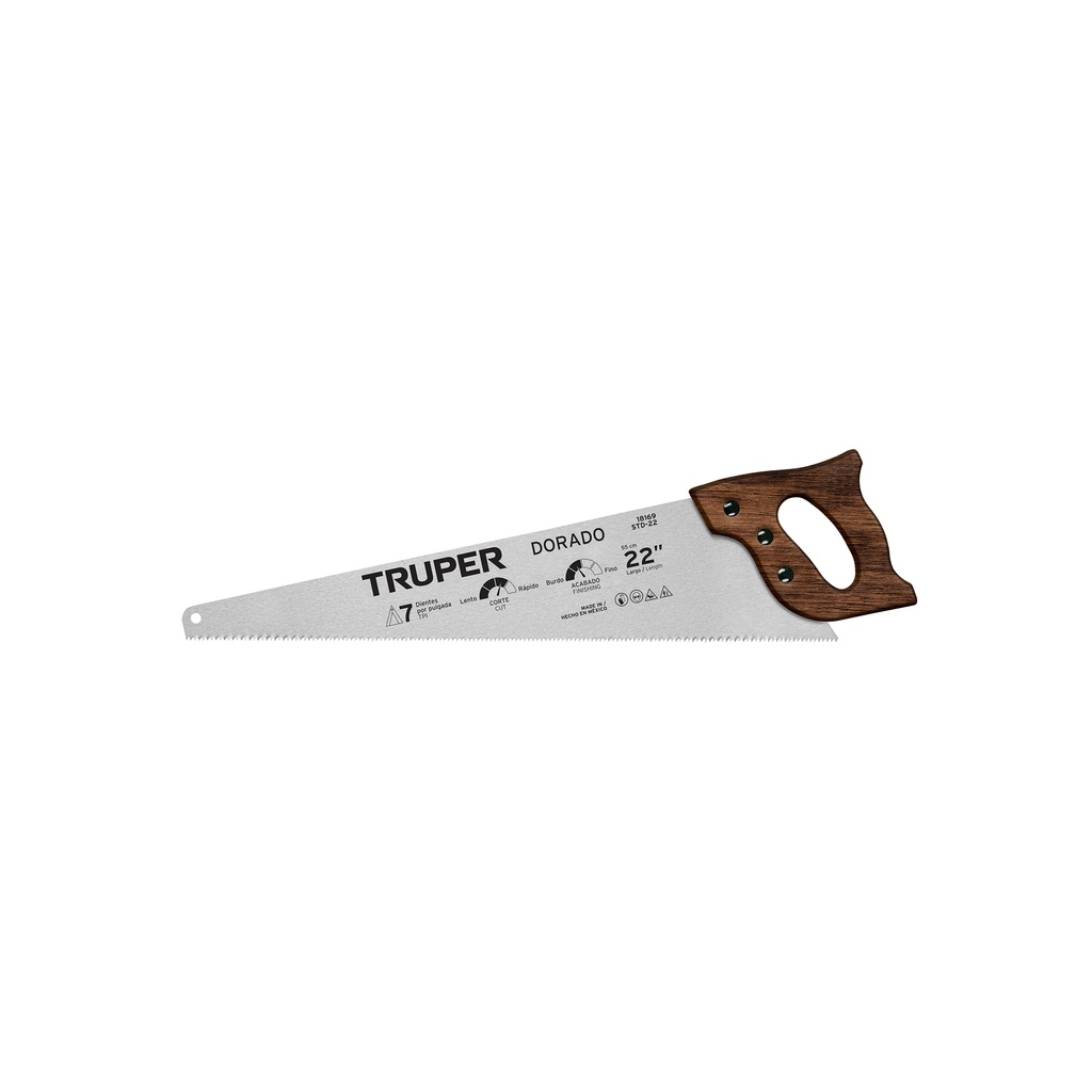 Serrucho 22' Dorado, 7 DPP, Truper