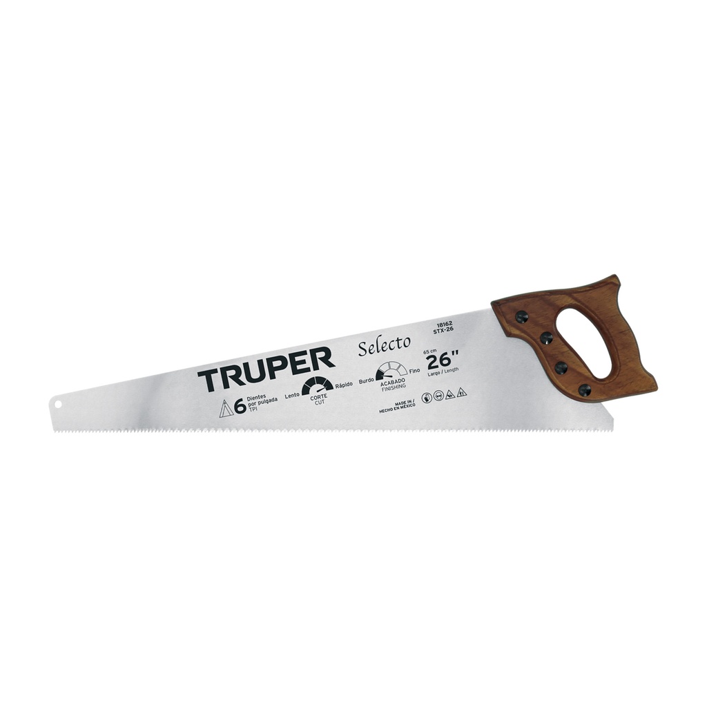 Serrucho 26' Selecto, 6 DPP, Truper - Pag 364