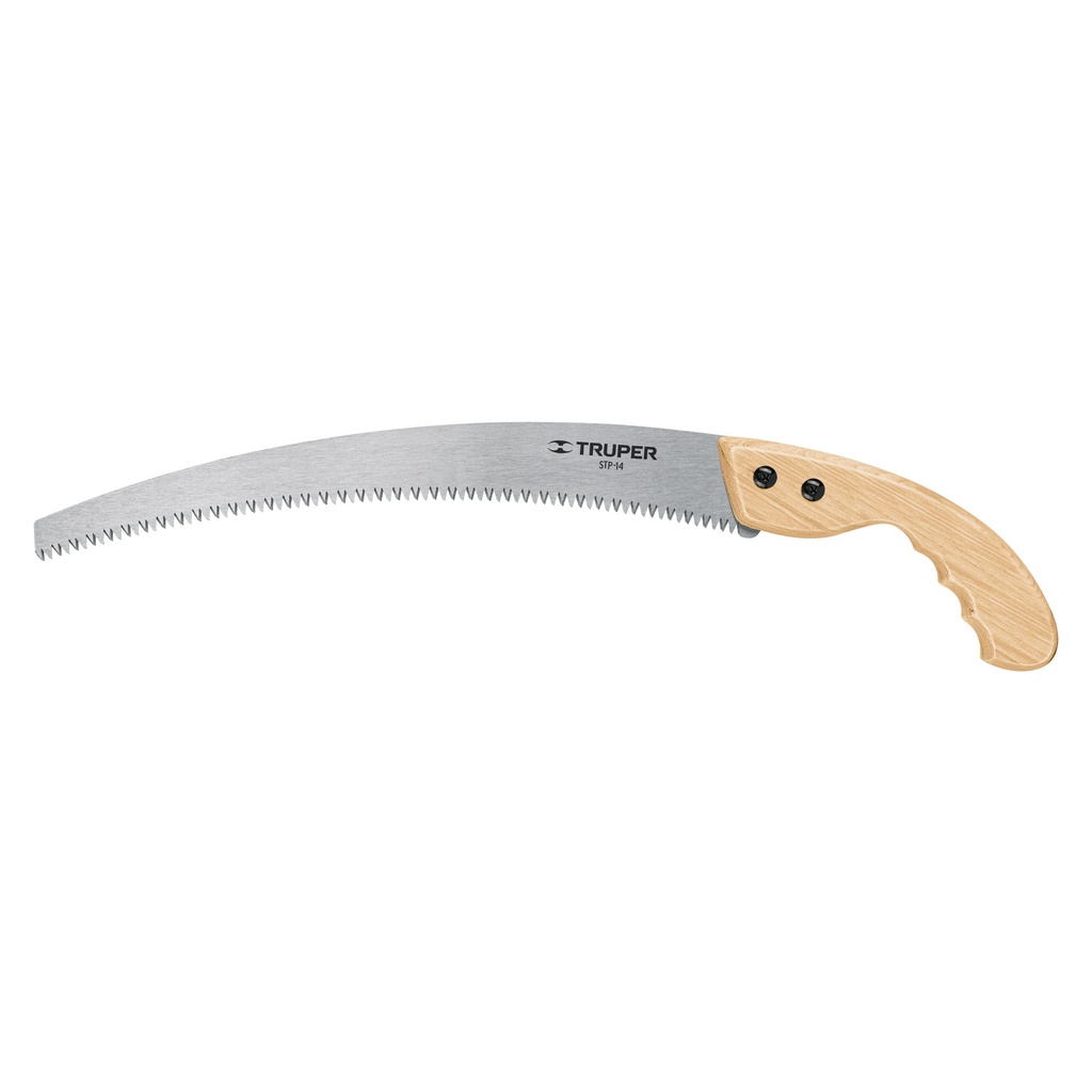 [T18172] Serrucho de poda 14' hoja curva 6 DPP, mango madera, Truper