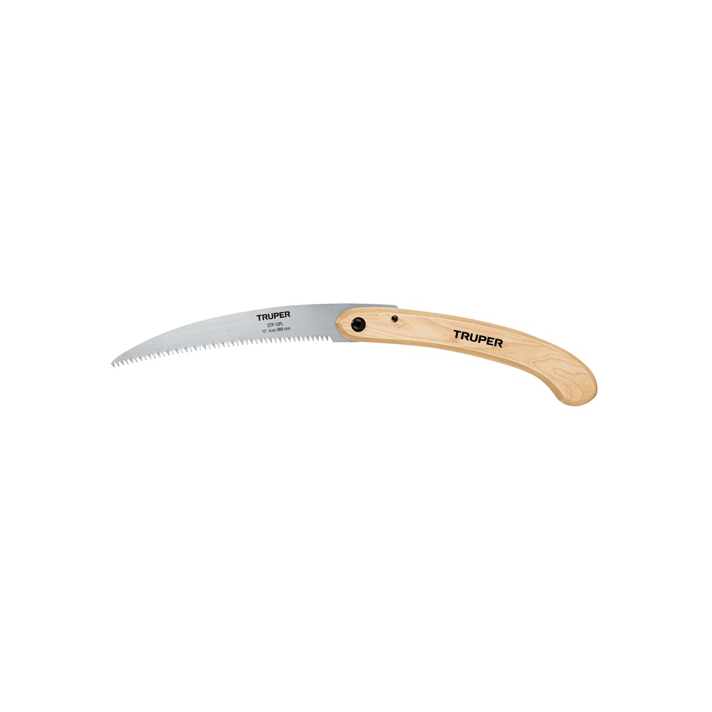 Serrucho plegable 10' hoja curva 6 DPP, mango madera, Truper - Pag 466