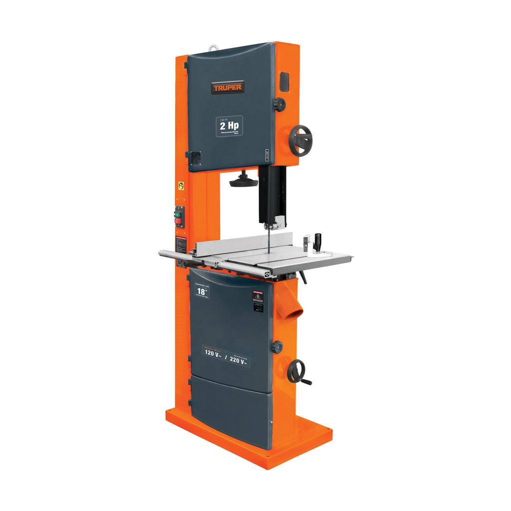Sierra cinta 18' de 2 HP (1500 W), Truper