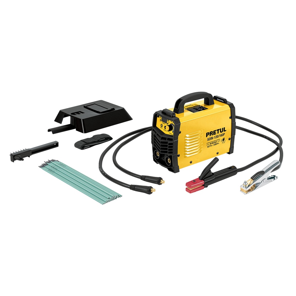 [T29960] Soldadora inversora, 160 A, Bi-voltaje 127/220 V, Pretul