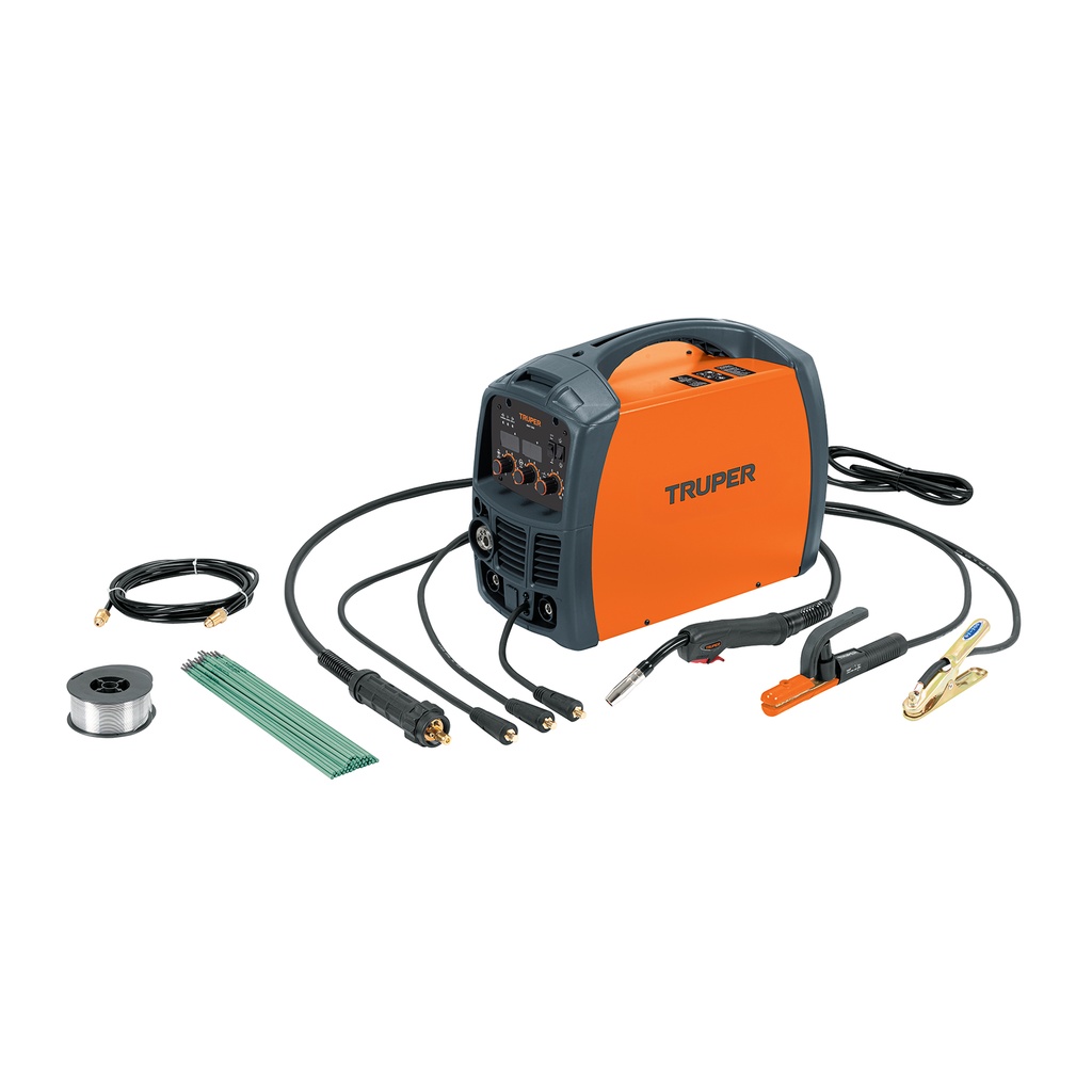 Soldadora para microalambre y electrodo, 130 A, Truper