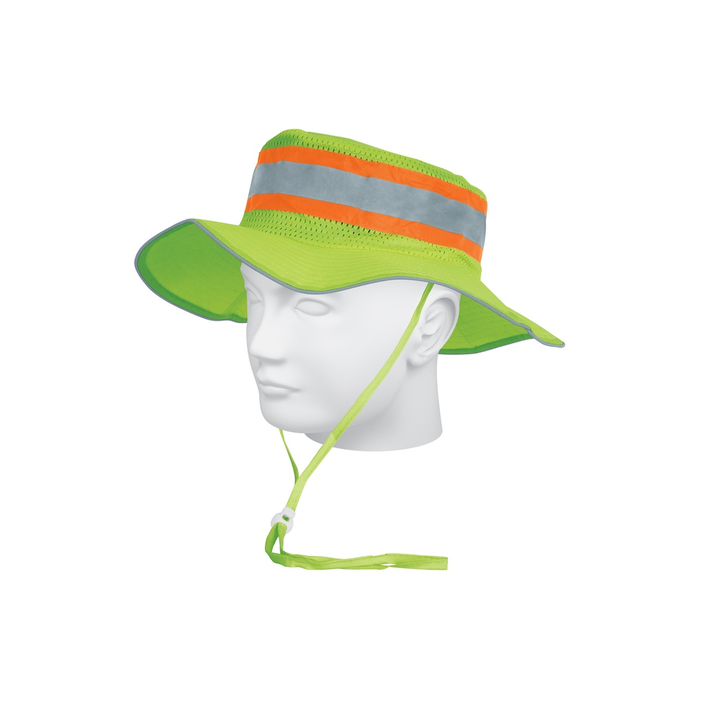[T14010] Sombrero verde alta visibilidad con reflejante, Truper