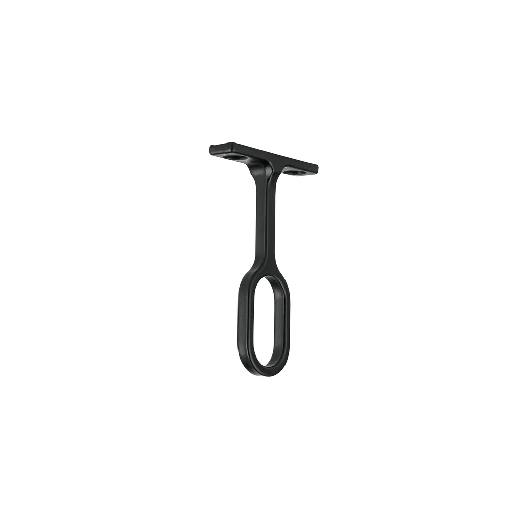 Soporte negro para tubo ovalado de closet, Hermex - Pag 597