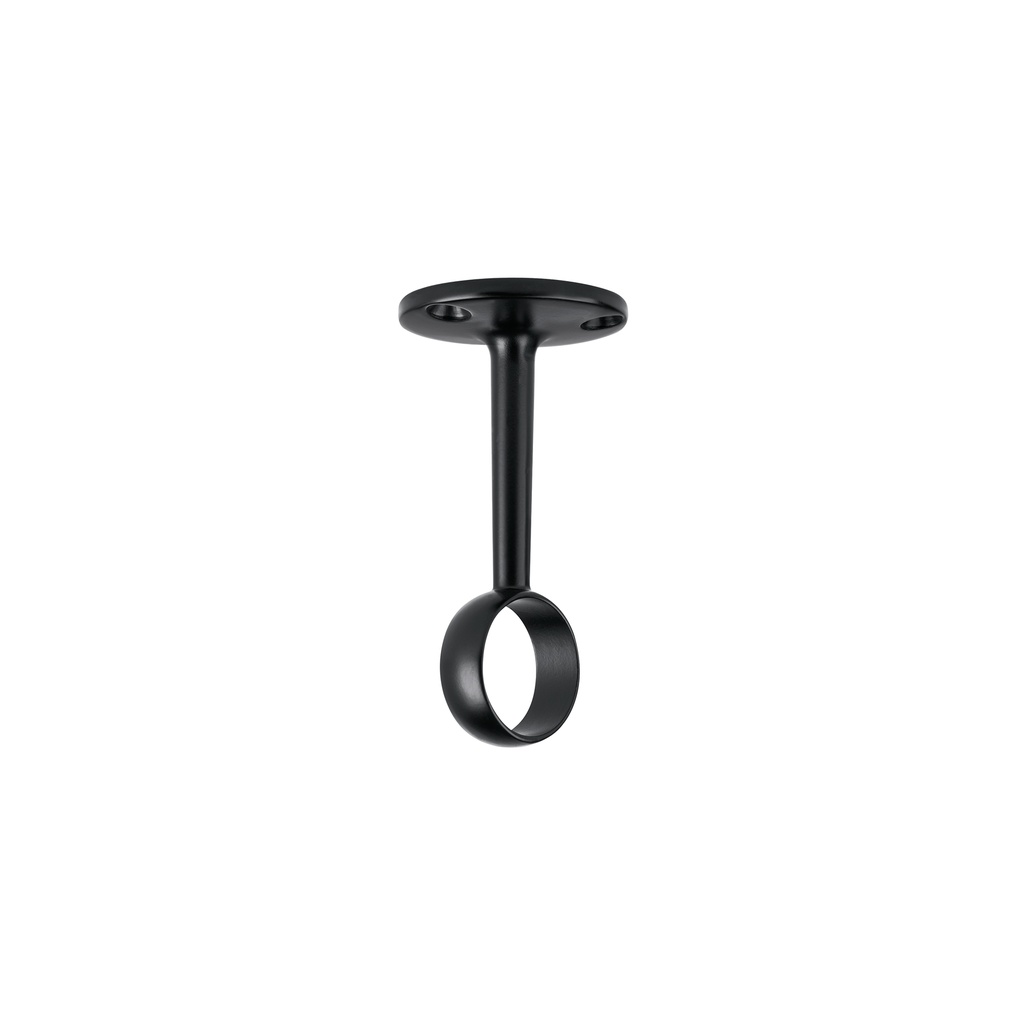Soporte negro para tubo redondo de closet, Hermex - Pag 597