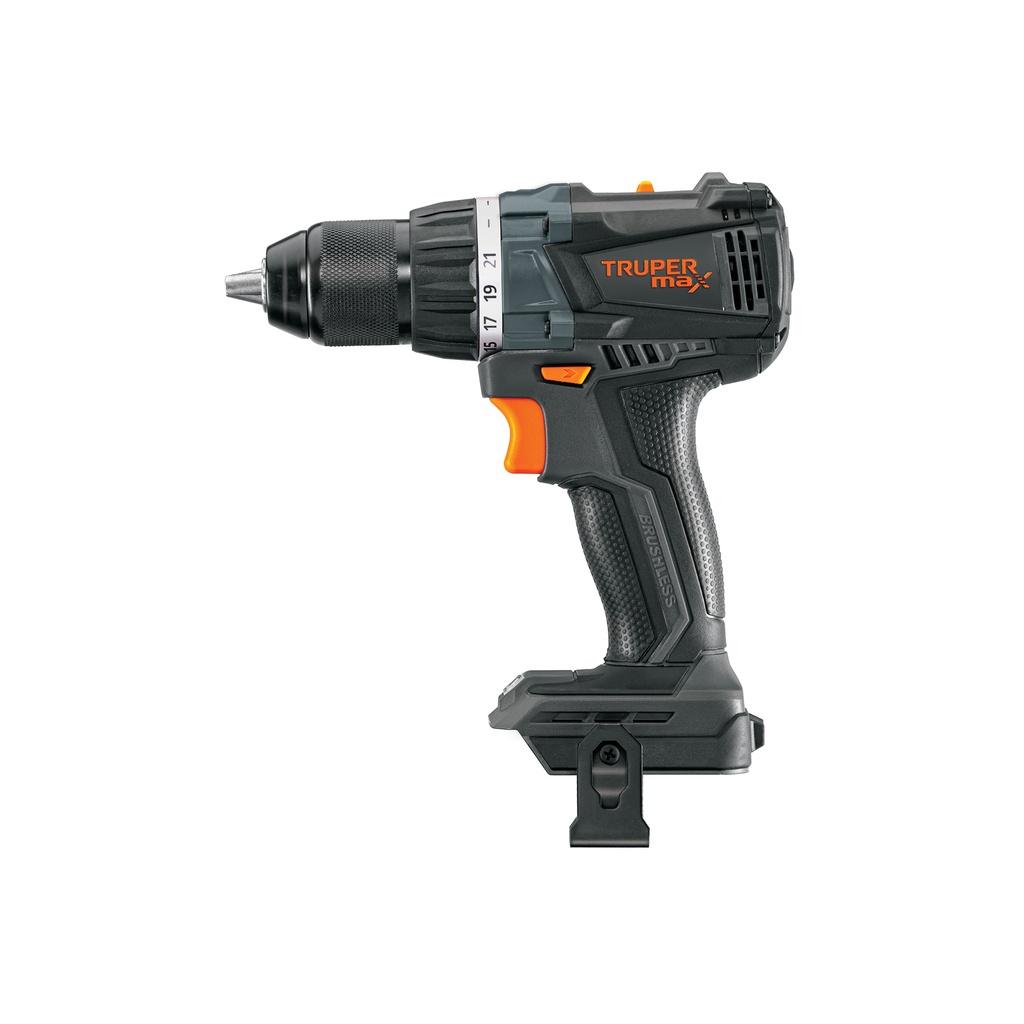 [T101404] Taladro inalámbrico 1/2', 20V, s/accesorios, Truper MAX