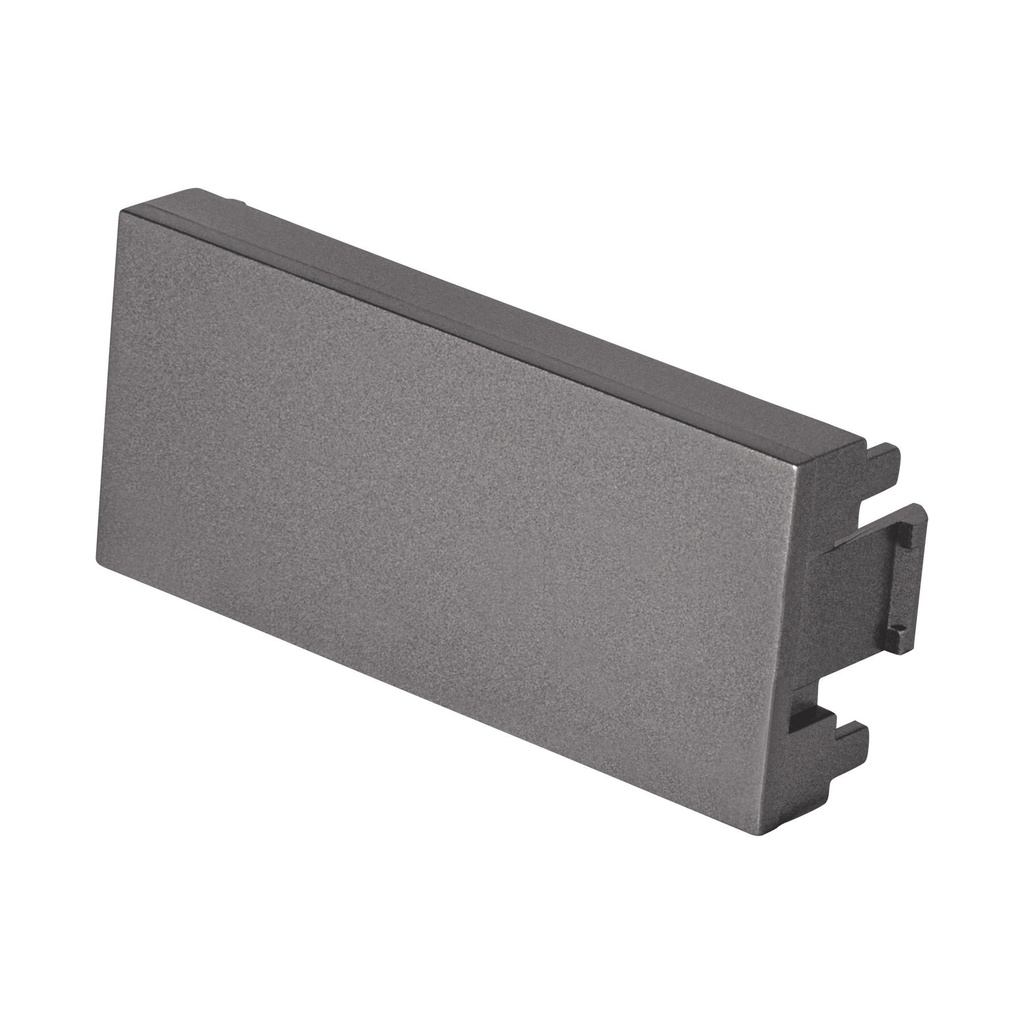 [T47832] Tapón ciego acero inox de 1 módulo, línea Lisboa, Volteck