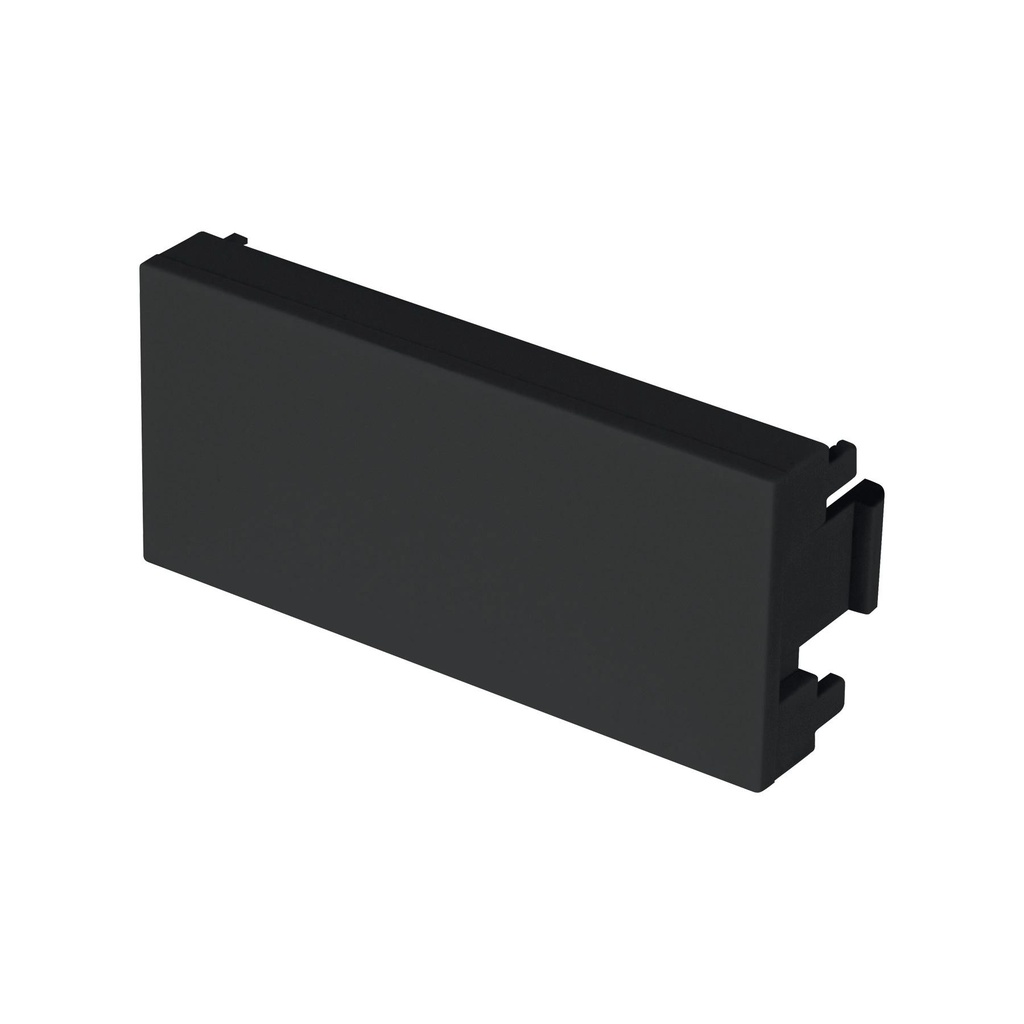 [T47885] Tapón ciego negro de 1 módulo, línea Lisboa, Volteck