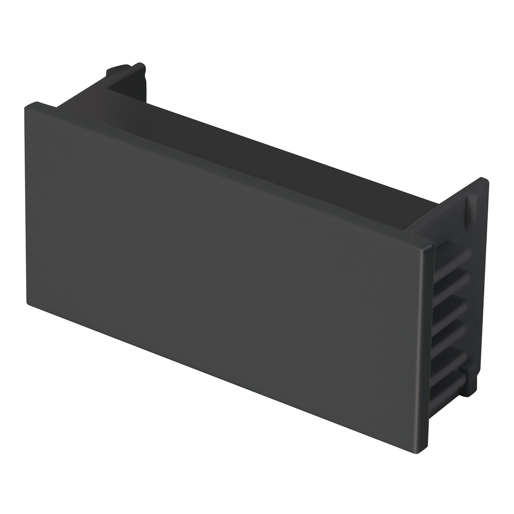 [T47996] Tapón ciego, 1 módulo, línea Española, color negro, Volteck