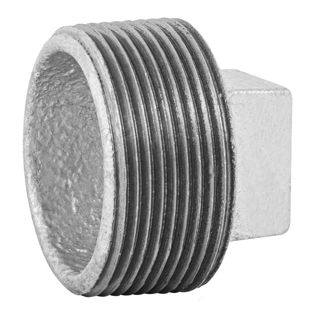 Tapón macho 1-1/2' de acero galvanizado, Foset