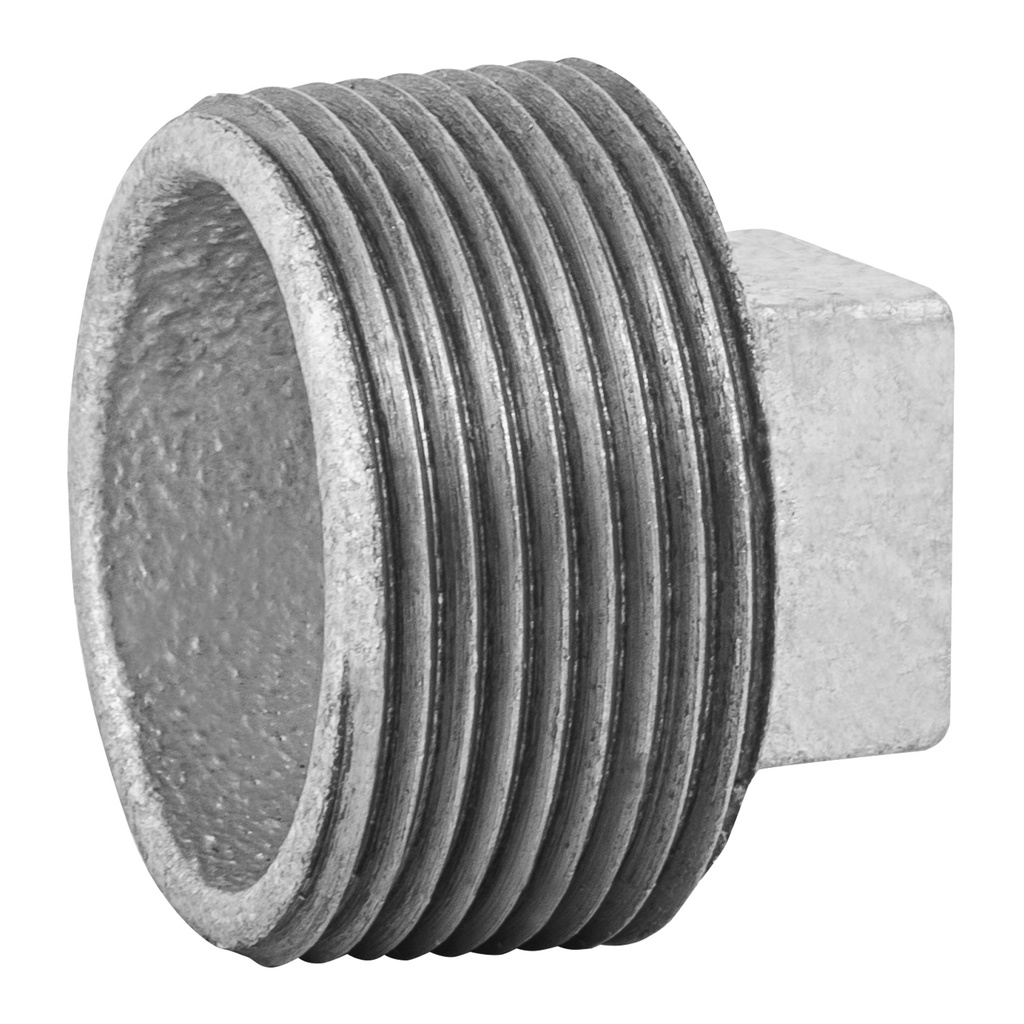 Tapón macho 1-1/4' de acero galvanizado, Foset