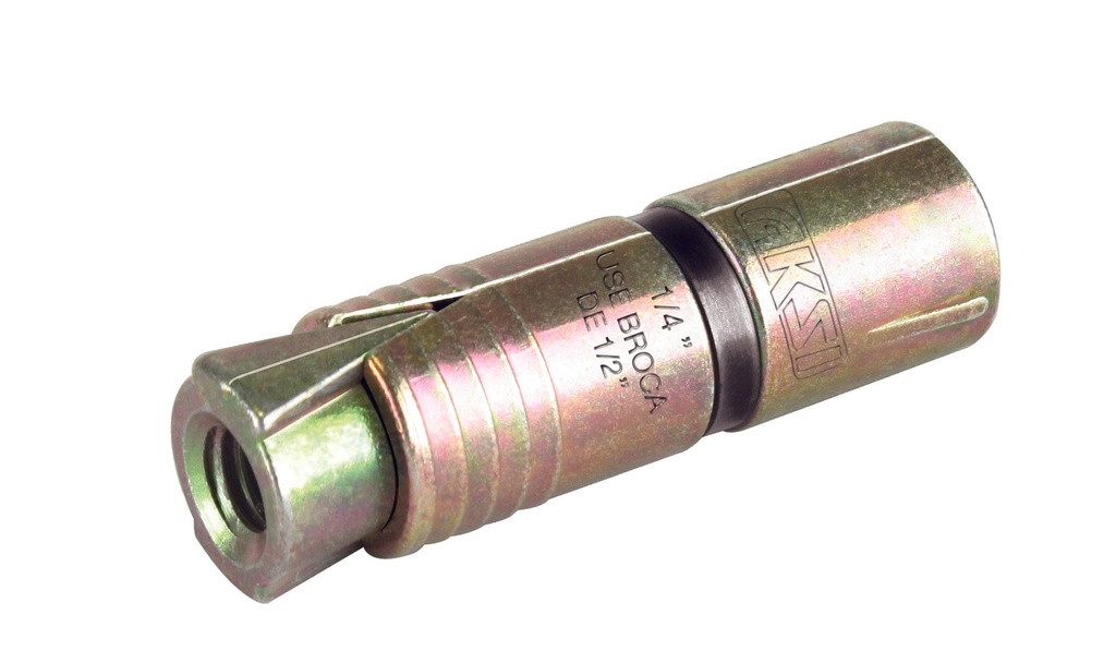 Taquete expansivo 1/4", bolsa de 4 pzs