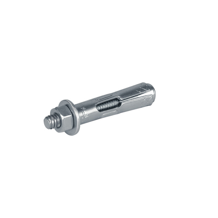 Taquete expansivo con tornillo 1/4", bolsa de 4 pzs