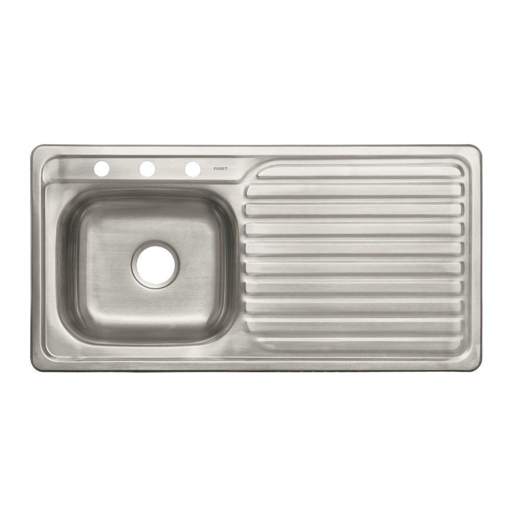 Tarja de empotrar tina izquierda 100 x 51 cm, Foset - Pag 498