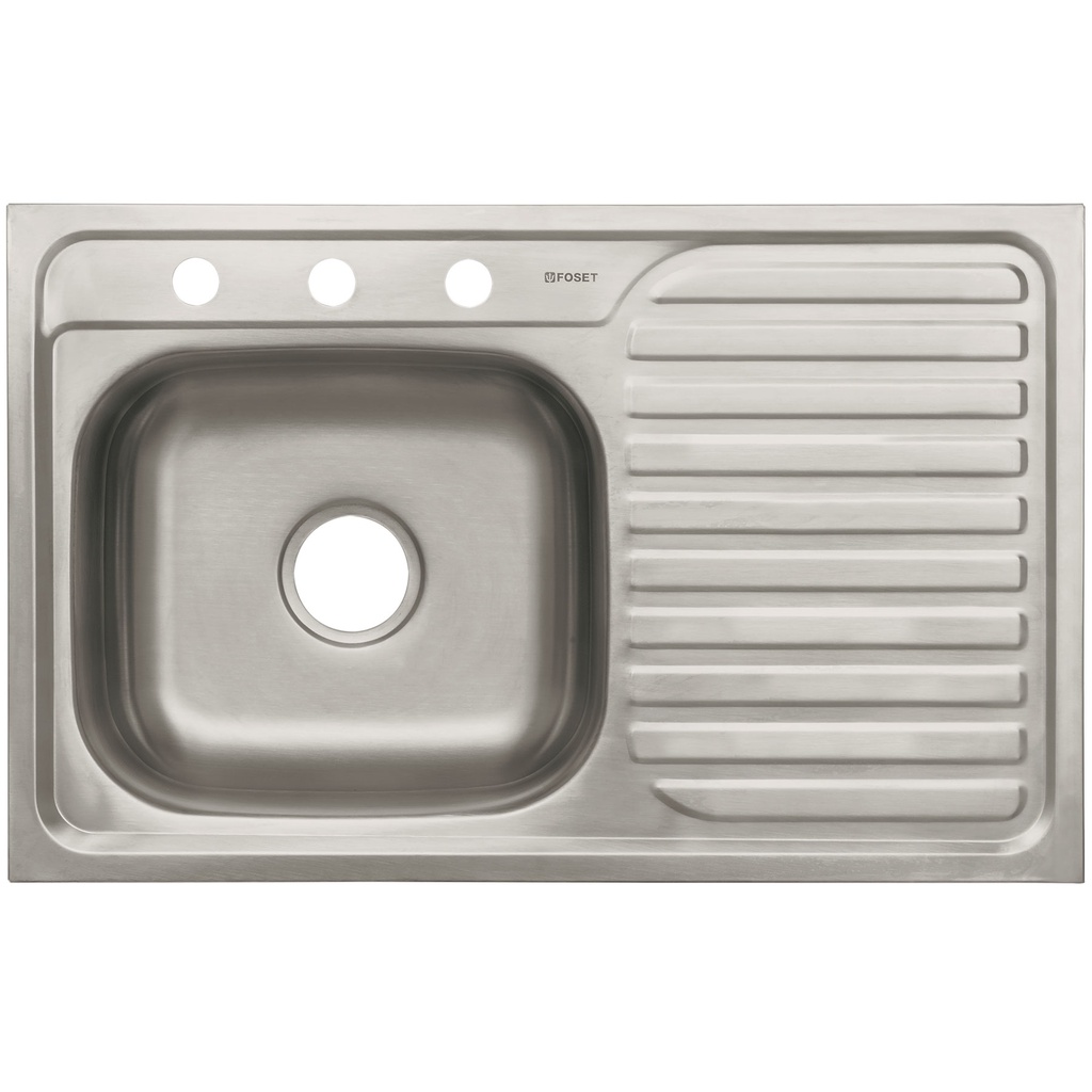 [T47018] Tarja de empotrar tina izquierda 80 x 50 cm, Foset Basic