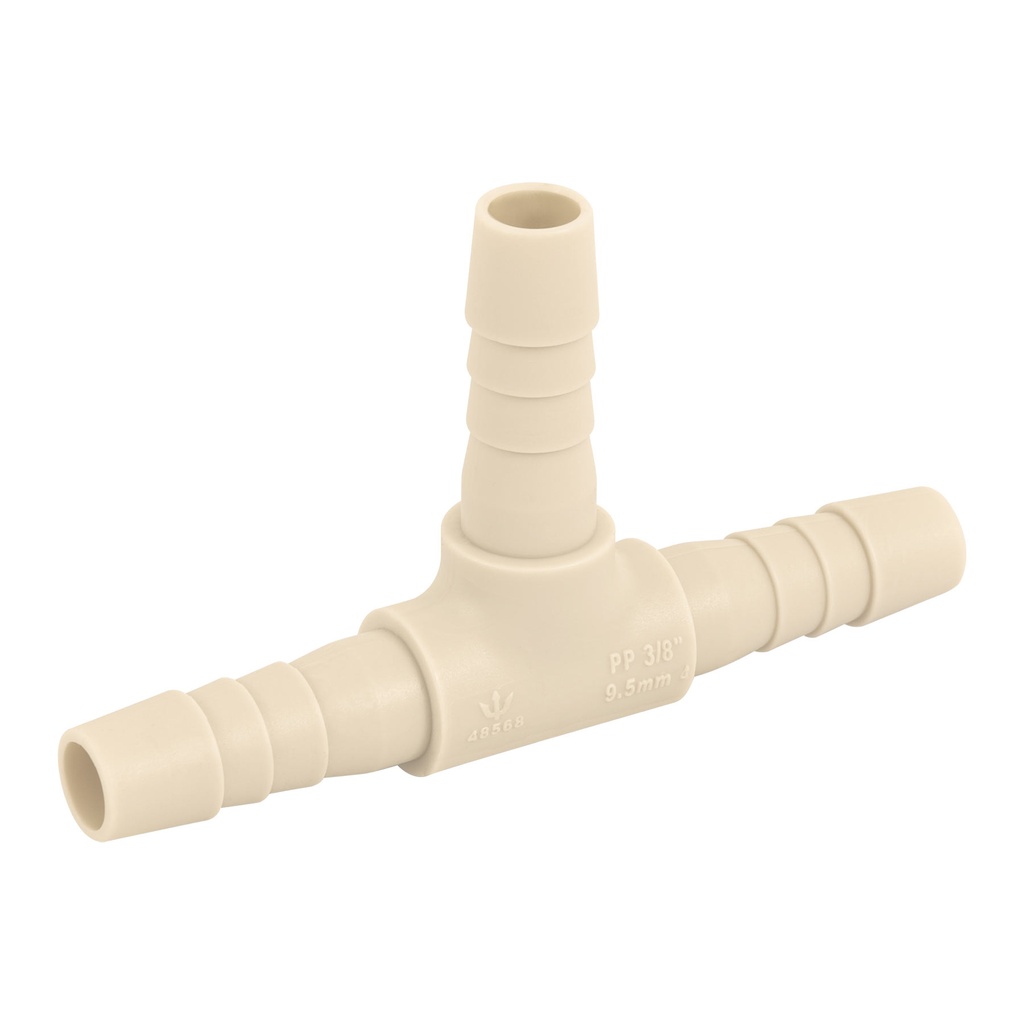 Tee inserción 3/8' de polipropileno, Foset - Pag 530