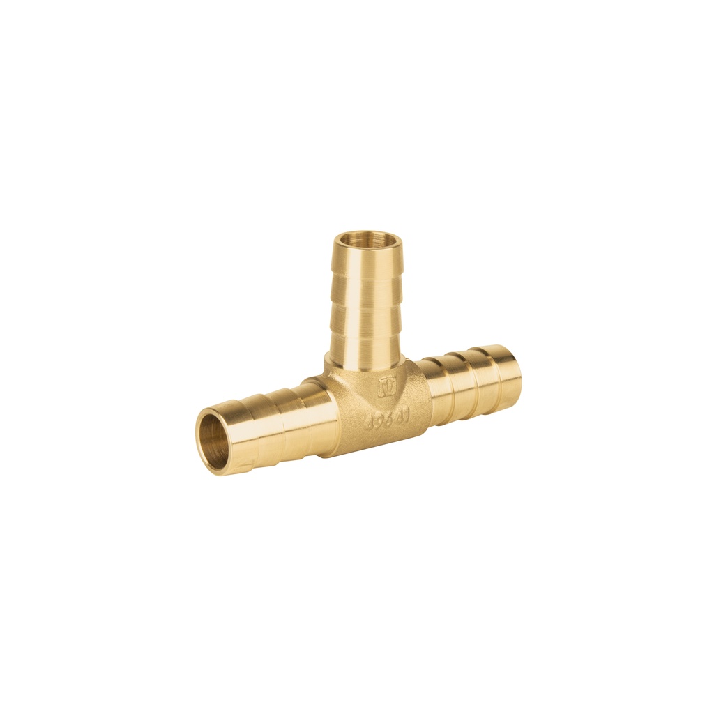 Tee inserción macho latón 1/2' para poliducto negro, Foset
