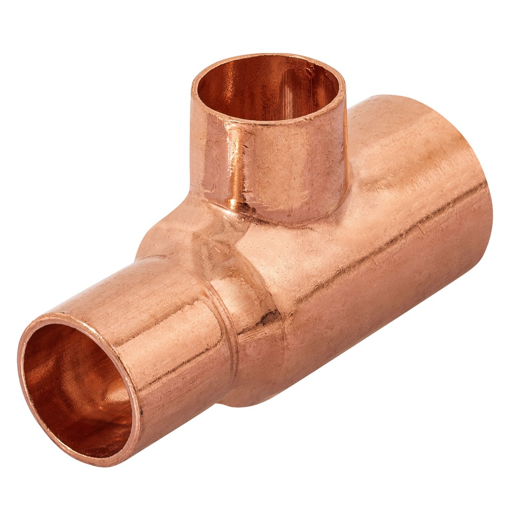 Tee reducida de cobre 3/4' x 1/2' x 1/2', Foset - Pag 532