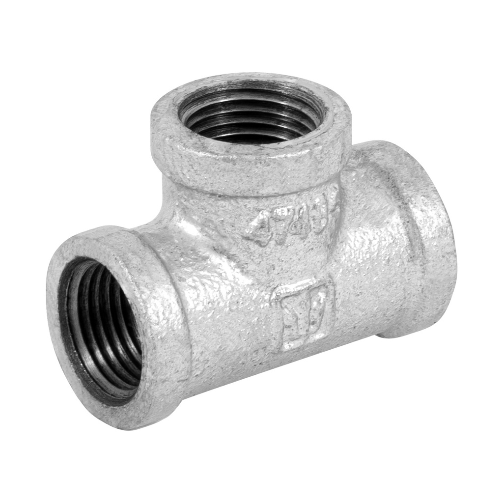 Tee sencilla 1/2' acero galvanizado, Foset - Pag 534