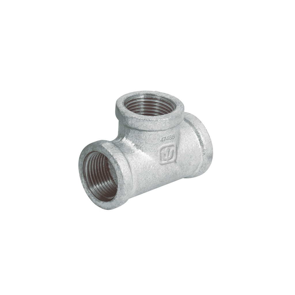 Tee sencilla 3/4' acero galvanizado, Foset