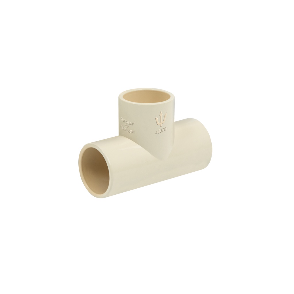 Tee sencilla de CPVC 3/4', Foset