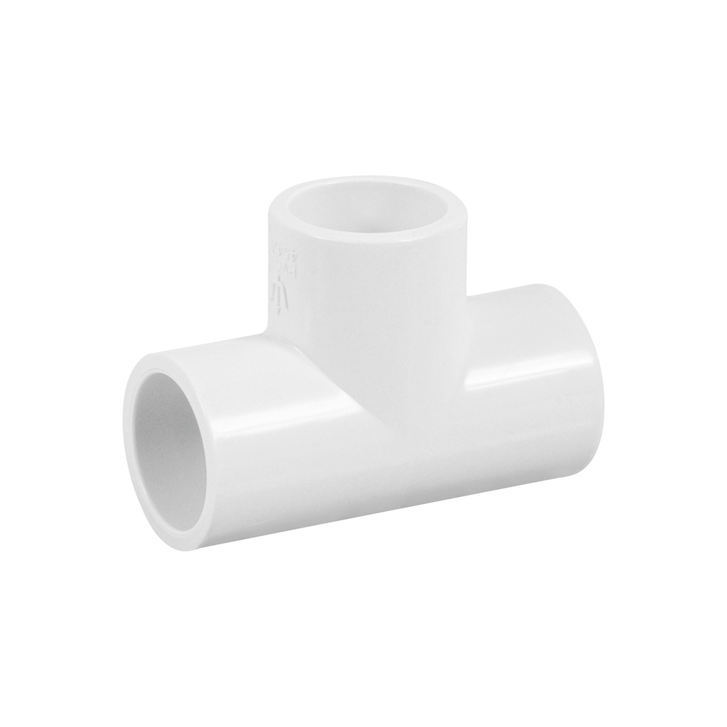 [T45420] Tee sencilla de PVC 1/2', Foset
