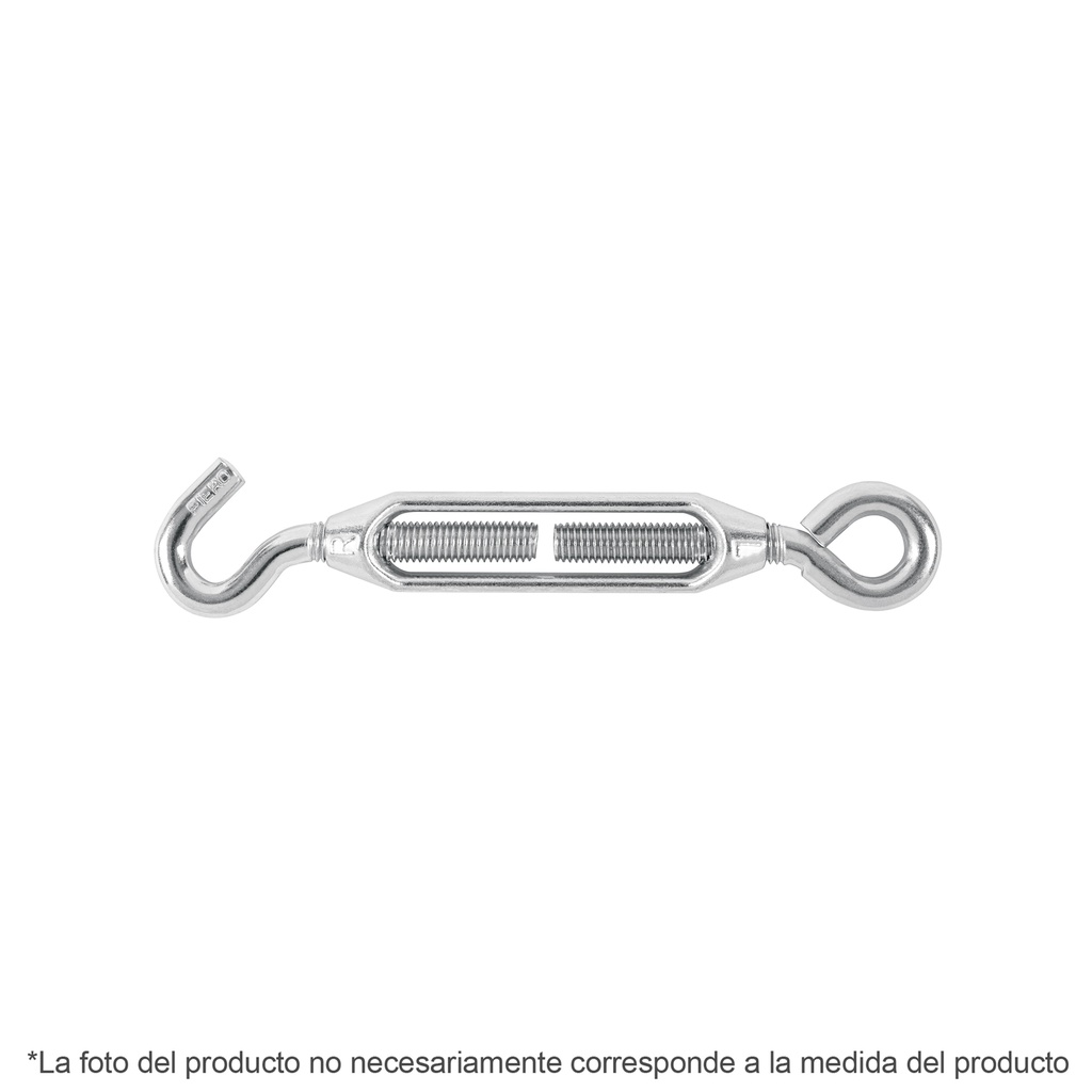 [T44054] Tensor zinc 1/4' gancho-argolla, Fiero