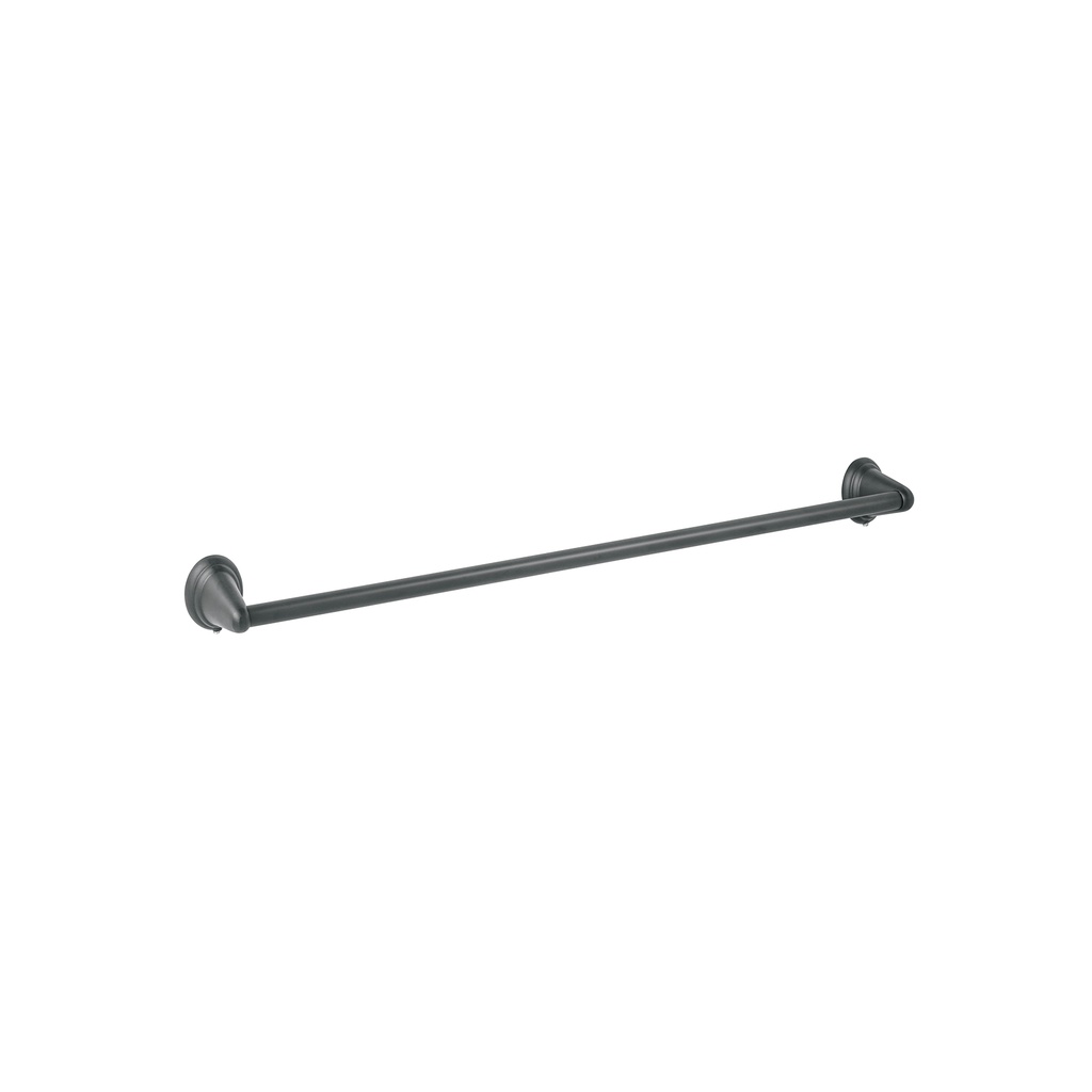 Toallero de barra metálico acabado negro, Foset Aqua