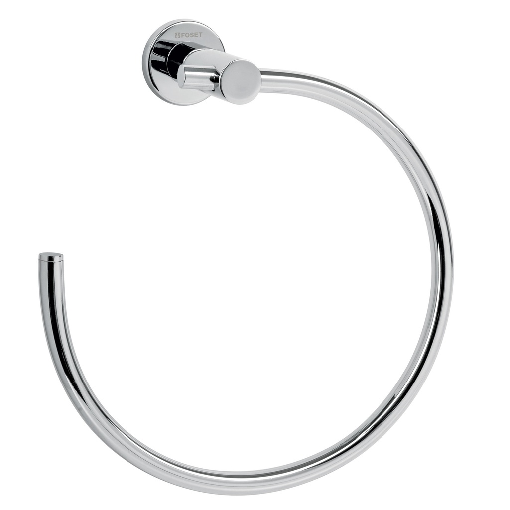 [T49670] Toallero metálico de argolla acabado cromo, Foset Element