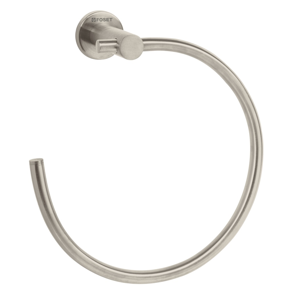 [T49676] Toallero metálico de argolla acabado satín, Foset Element
