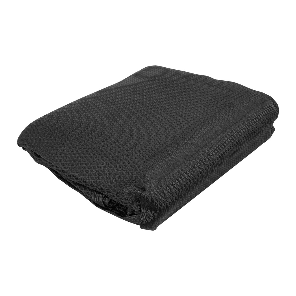 [T44709] Toldo negro de 5 m de polietileno 80% sombra, ancho 3.60 m